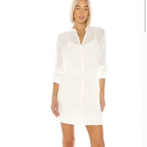 Rag & Bone NEW White Elish Shirt Dress